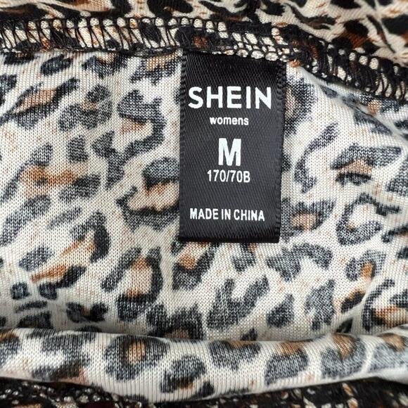 SHEIN skirt, women’s size M, leopard print, elastic waist - Picture 3 of 6